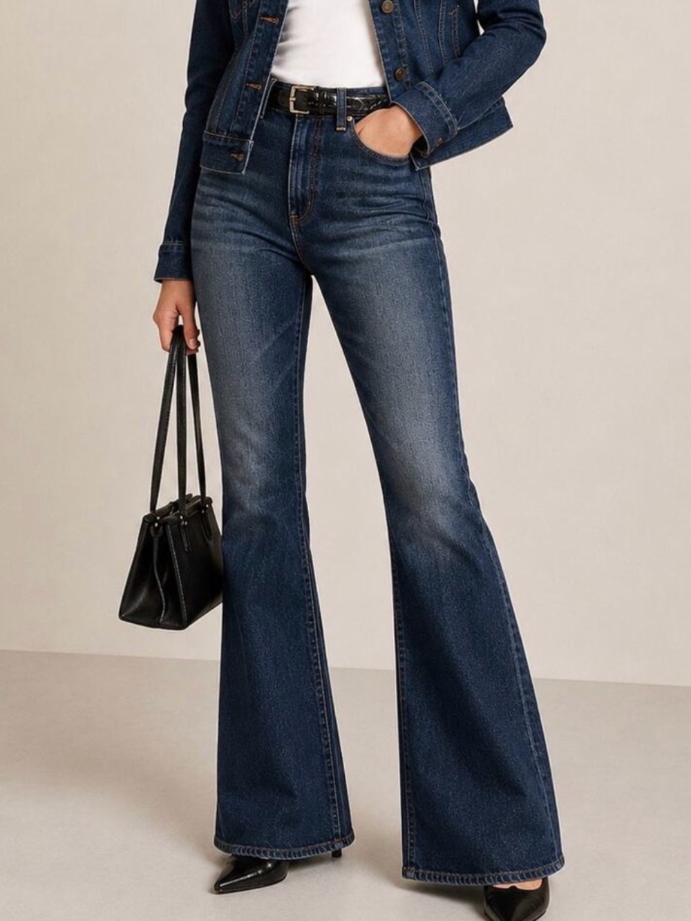 J.Crew Vintage Flare Jean Semi Stretch High Rise Denim Date Kate Wash CN346 31